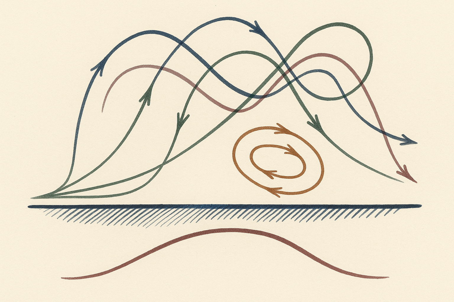 Phase space diagram — internal representation trajectories under increasing sensory bandwidth