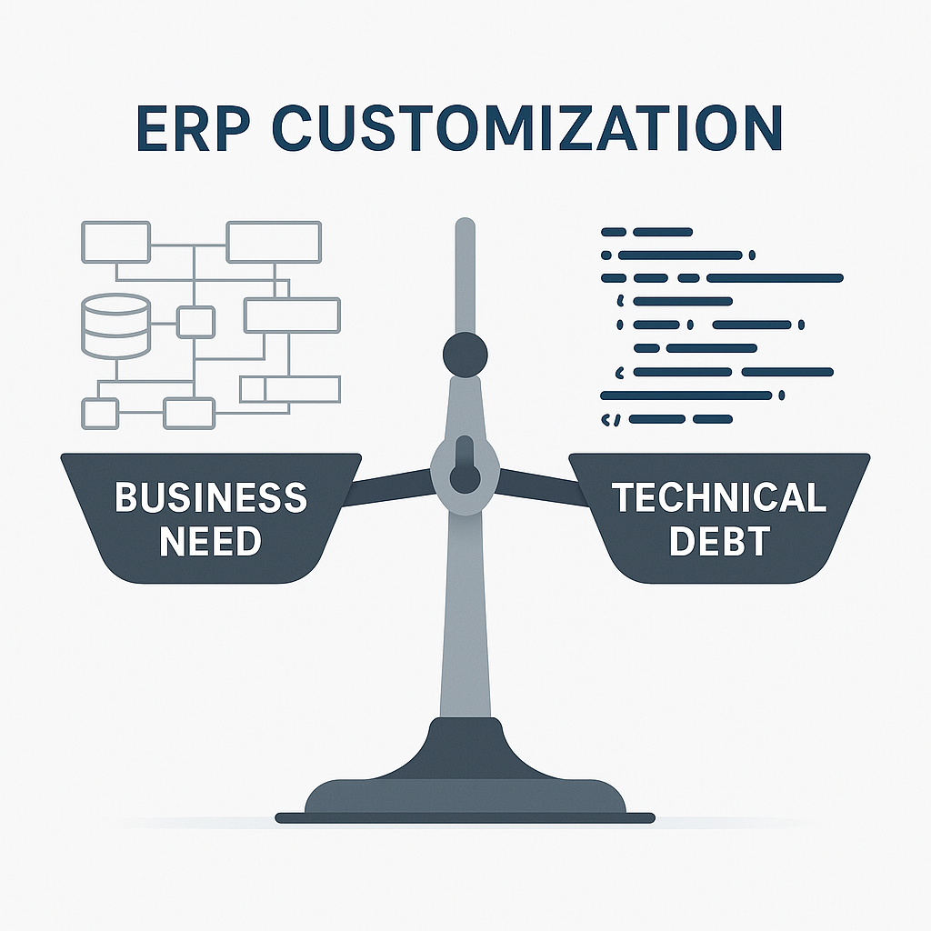 The Reality of ERP Customization: Balancing Need and Technical Debt